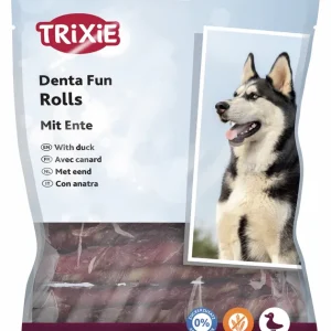 Sparpaket 2 x 240 g Trixie DentaFun Chewing Rolls mit Ente Hunde Snack Preisknaller
